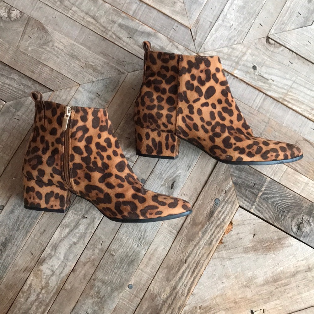 Leopard Print Booties